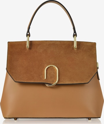 LeParmentier - Bolso de mano 'Thais' en marrón: frente