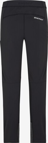 ZIENER Regular Workout Pants 'NAWO' in Grey