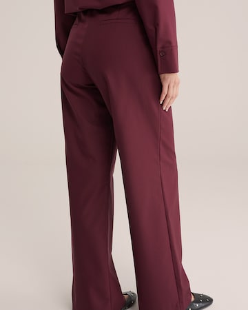 Wide leg Pantaloni de la WE Fashion pe roșu