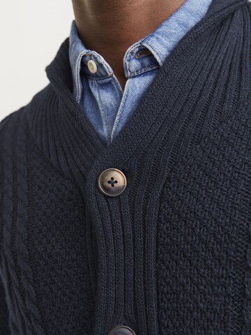 JACK & JONES Strickjacke in Blau
