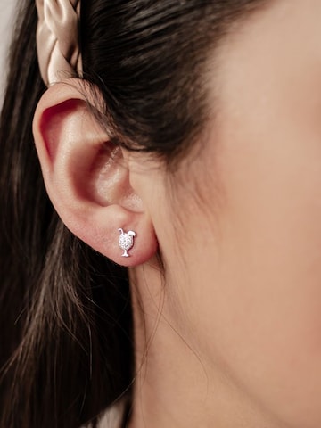 Hey Happiness - Pendientes 'Cheers Charm' en plata