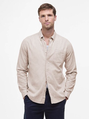 Barbour Regular fit Button Up Shirt in Beige: front