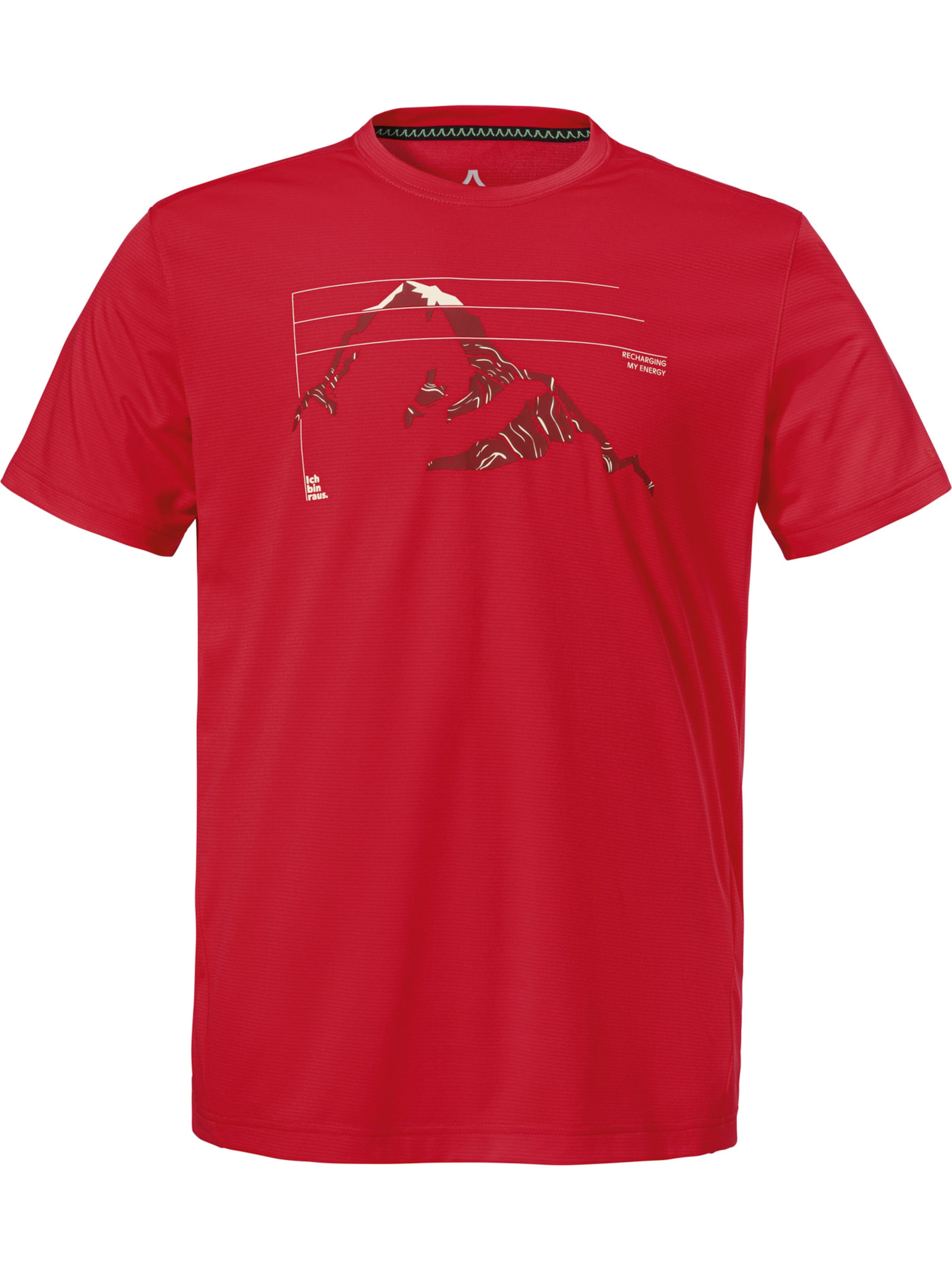 Schöffel Performance shirt 'CIRC Sulten' in Red: front