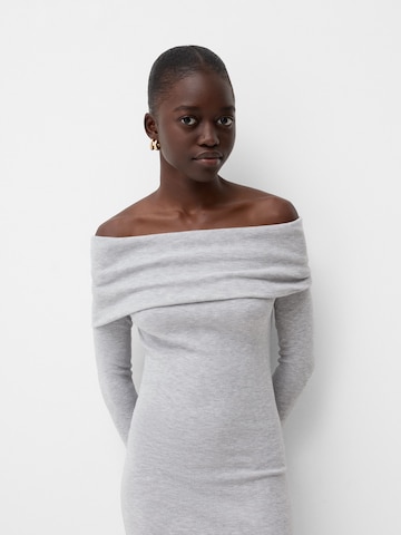 Bershka Knit dress in Grey