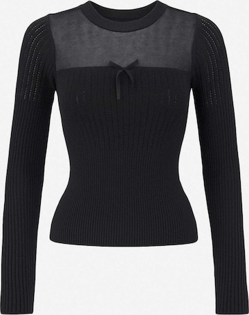 TrendyolPulover - crna boja: prednji dio