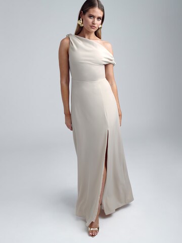 BWLDR Evening dress 'Delilah' in Beige: front