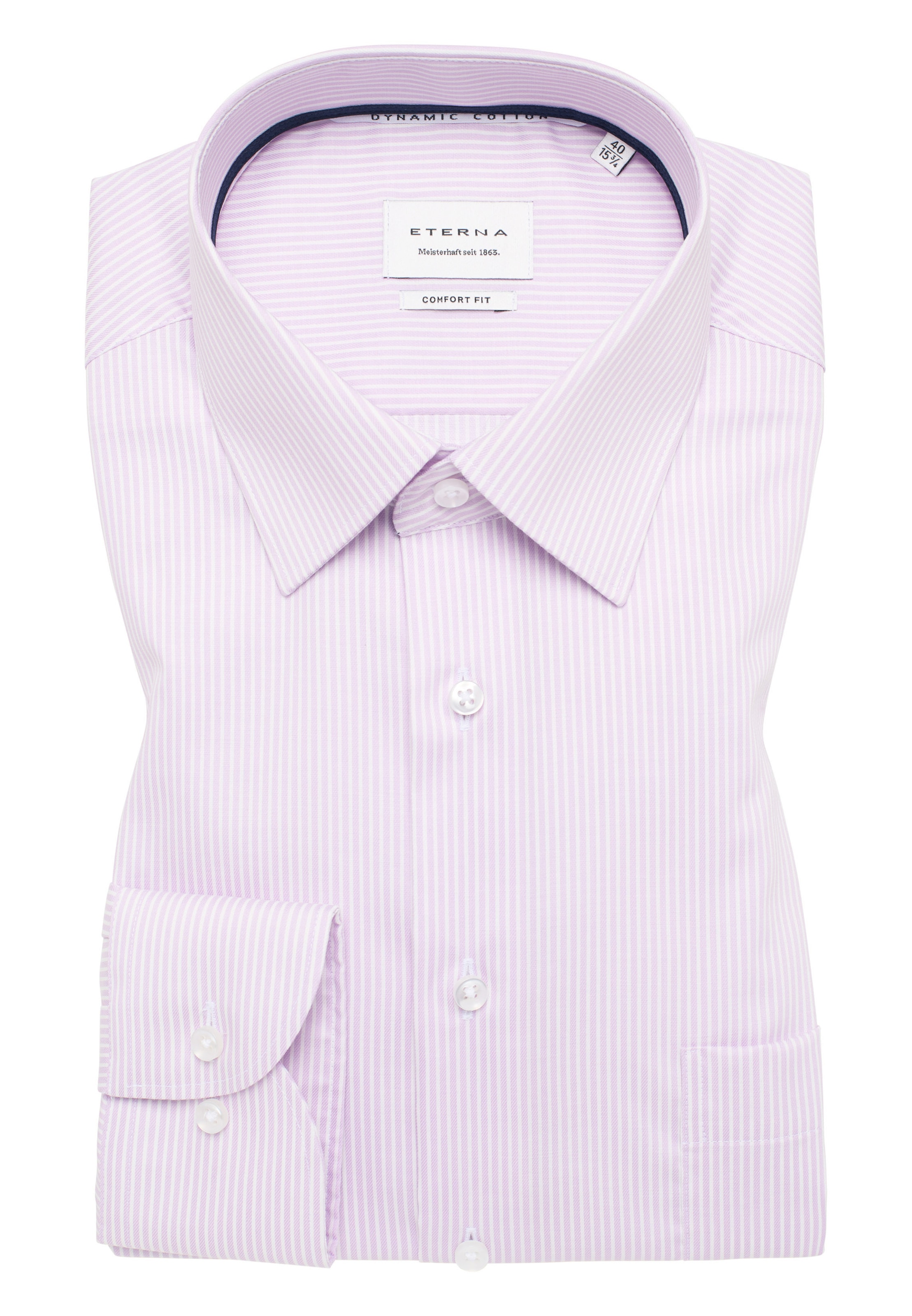 ETERNA Comfort Fit Hemd in Lila