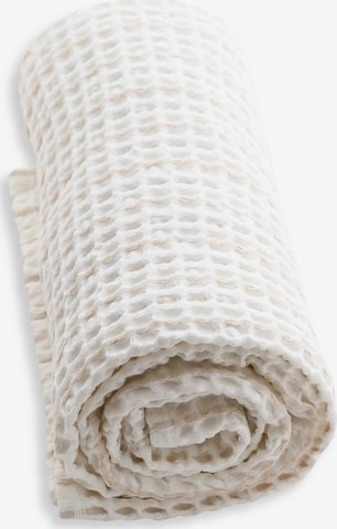 The Organic Company Shower Towel 'Big Waffle' in White