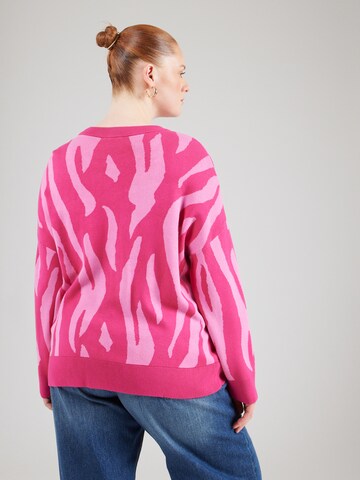 ONLY Carmakoma Sweater in Pink