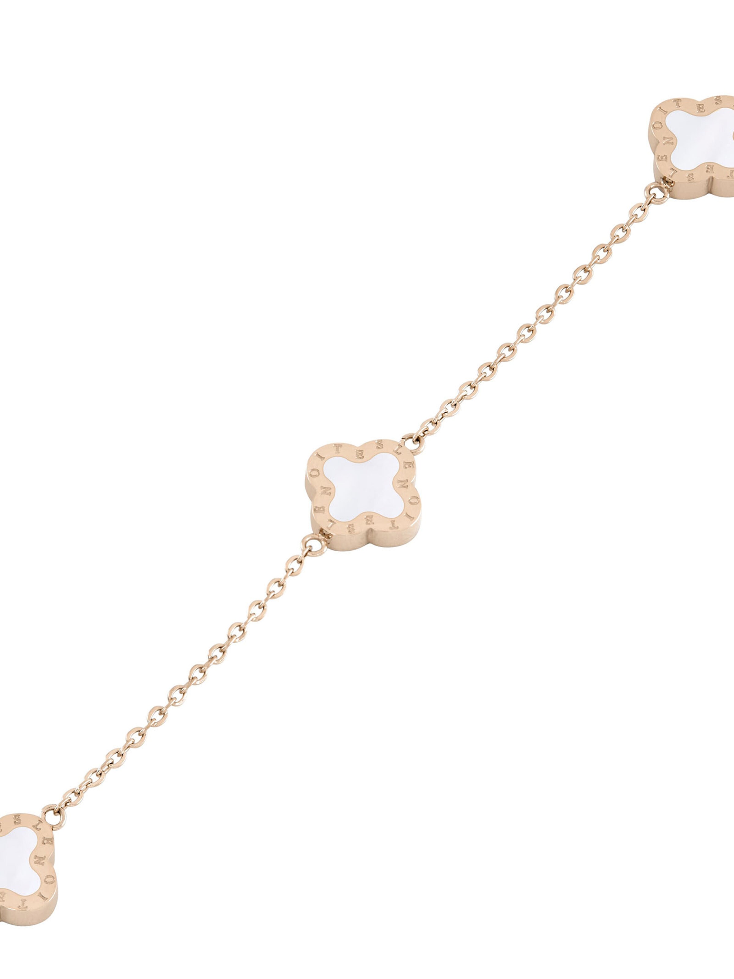 Bracelet 'Leaf Clover' Lenoites en or