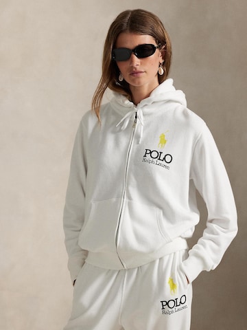 Polo Ralph Lauren Кофта на молнии 'ISLAND' в Белый: спереди