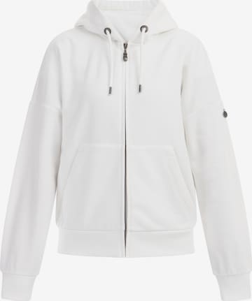 DreiMaster Vintage Sweat jacket 'Idem' in White: front