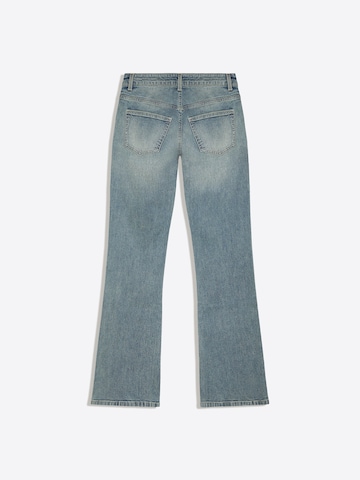 Bershka Bootcut Kavbojke | modra barva