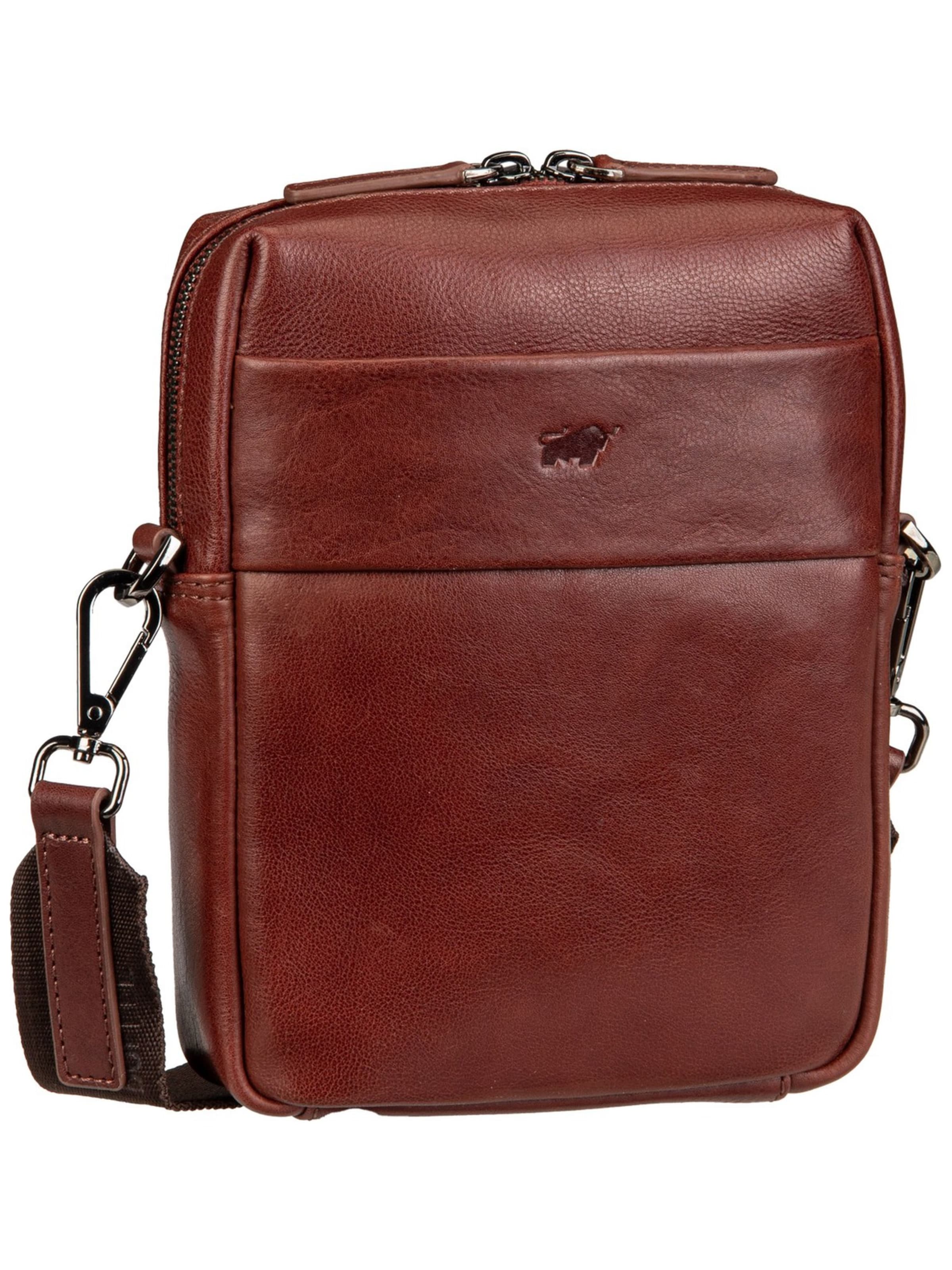 Braun Büffel Handtasche 'Arezzo' in Braun: Vorderseite