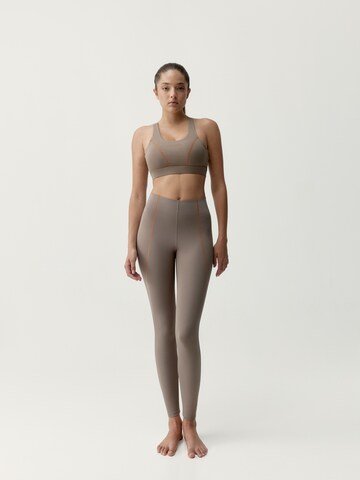 Born Skinny Workout Pants 'Brone' in Grey: front
