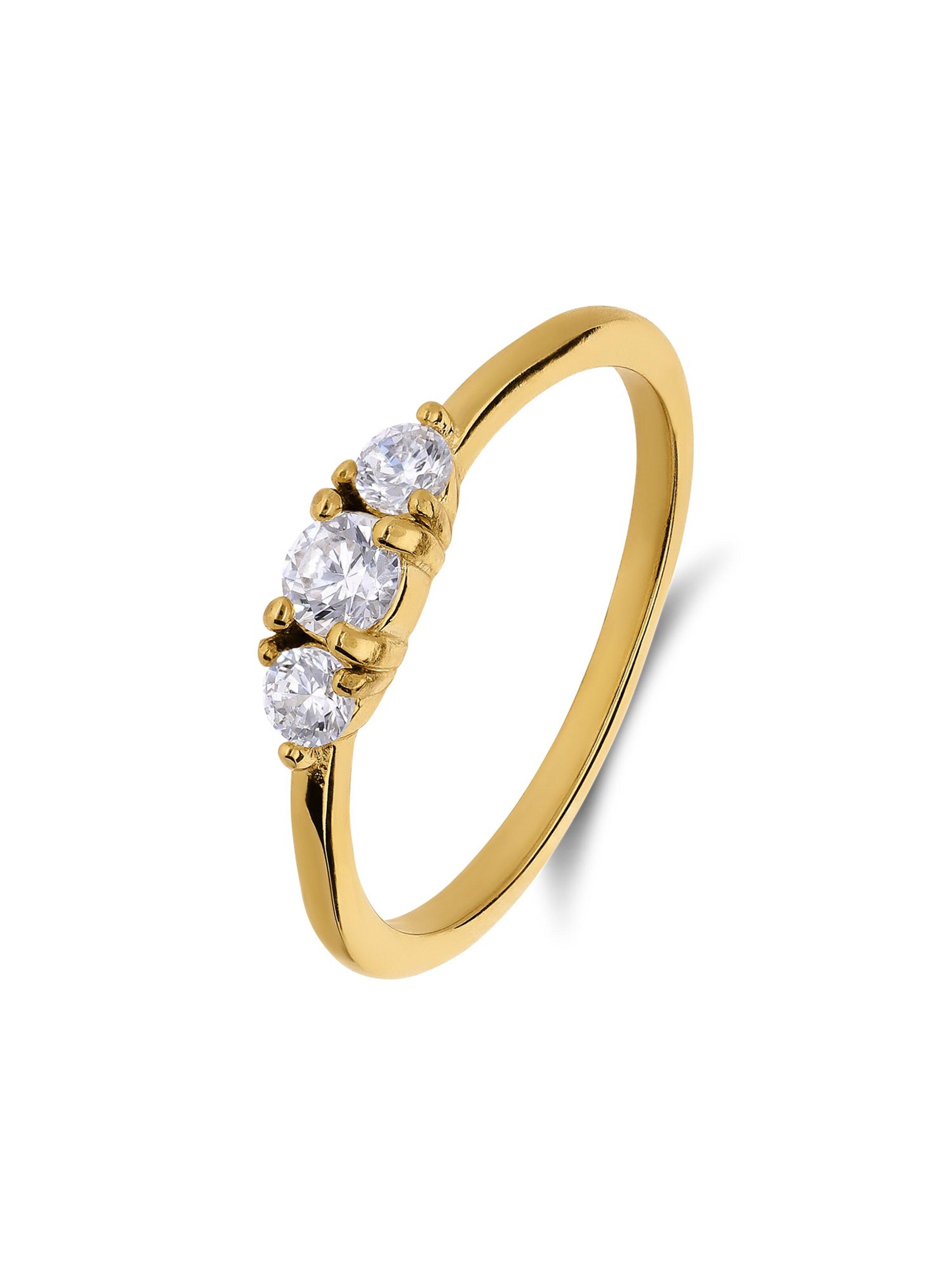 Lucardi Ring in Goud: voorkant