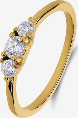 Lucardi Ring in Goud: voorkant