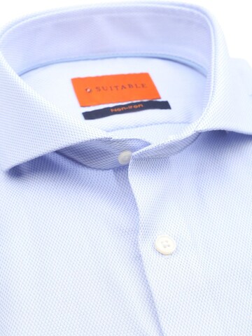 Suitable Slim fit Button Up Shirt in Blue