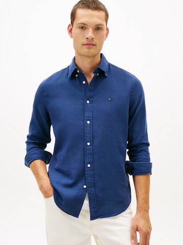 TOMMY HILFIGER Regular fit Overhemd in Blauw: voorkant