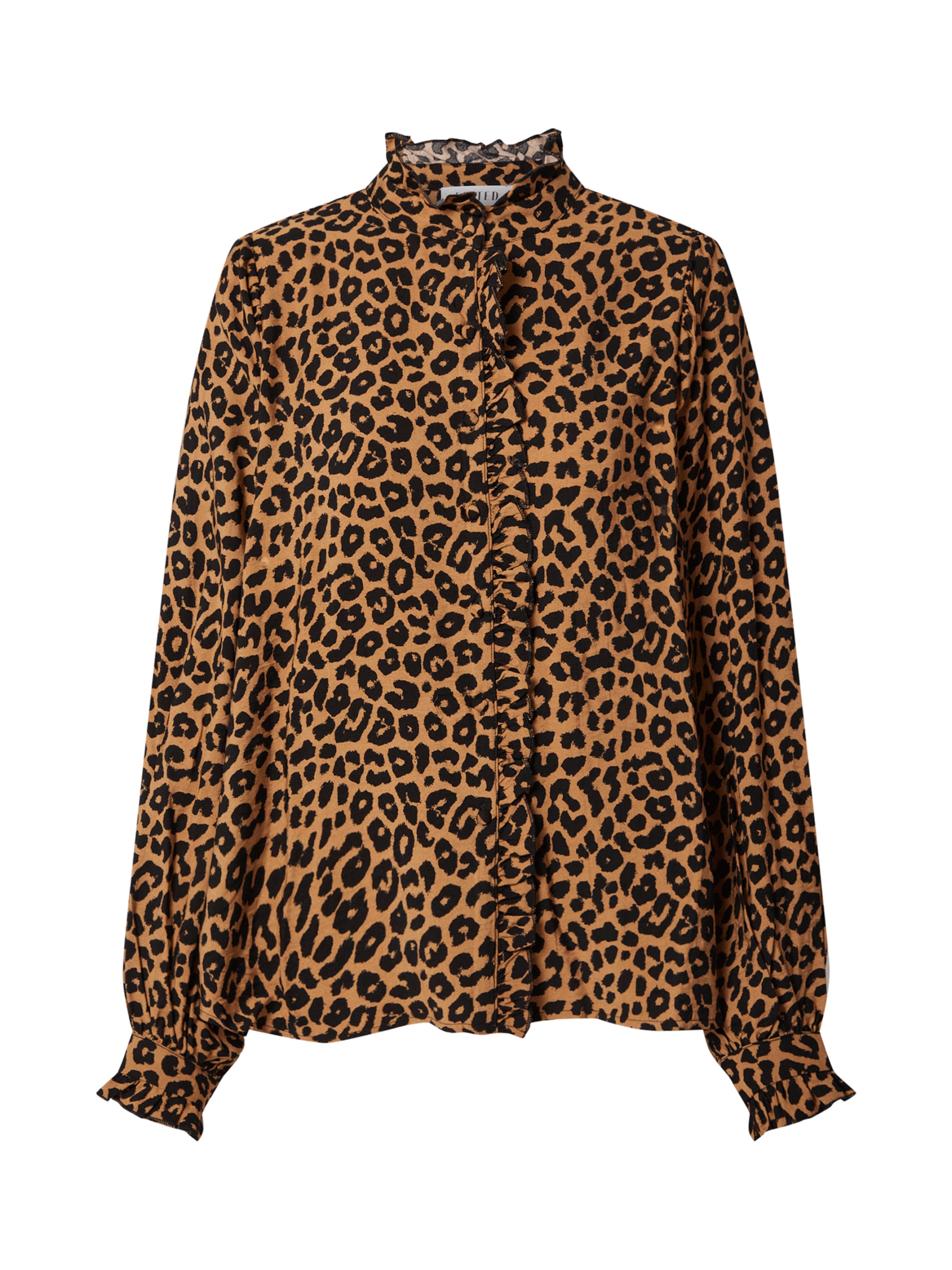 EDITED Blúz 'Rosiel' - barna: elől