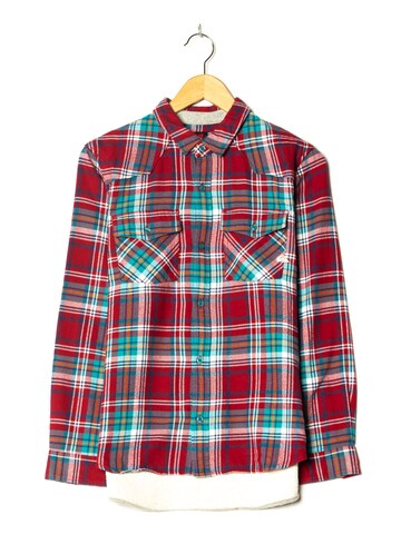 Quicksilver Button Up Shirt in S-M in Red: front