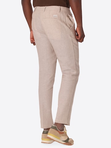 Distretto12 - Loosefit Pantalón de pinzas 'T. Certo' en beige