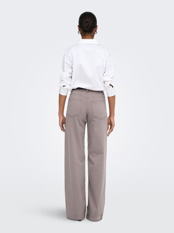 ONLY Wide Leg Jeans 'ONLMadison Blush' in Grau