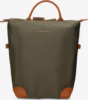 Zaino 'Zaino Novara Elite Gianmarco Venturi - Pelle Vegana 100% PU' di GianMarco Venturi in verde: frontale