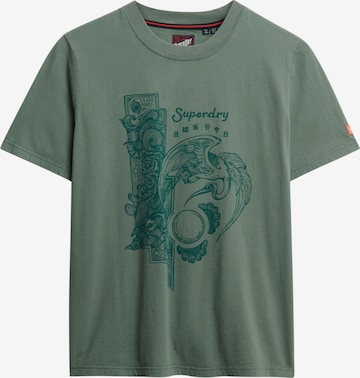 Superdry & Co Shirt 'Tokyo Narrative' in Groen: voorkant