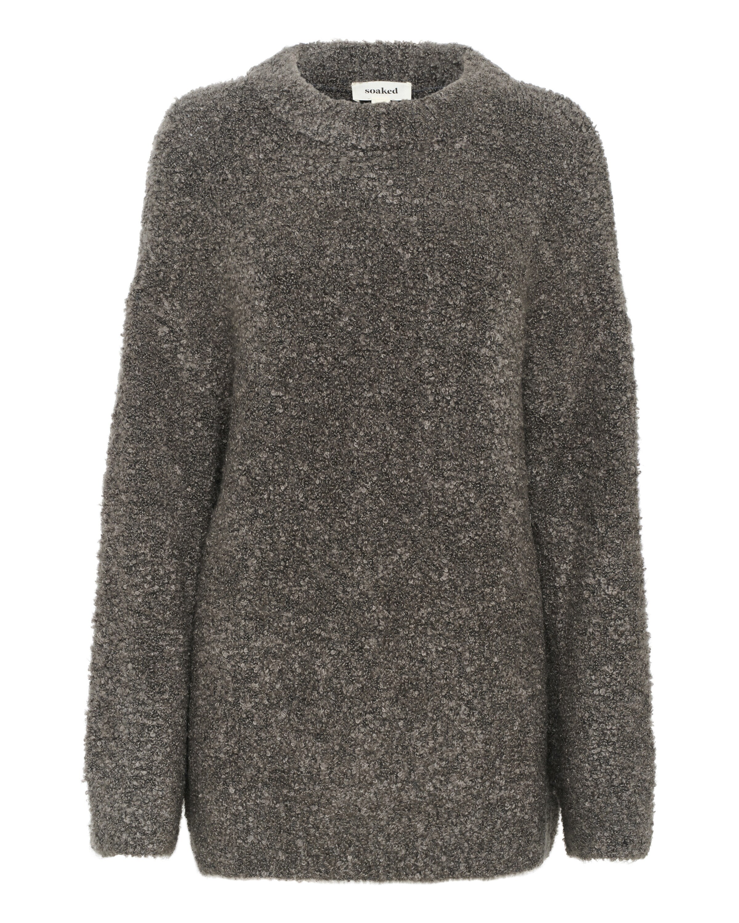 SOAKED IN LUXURY Sweater in Grey: front