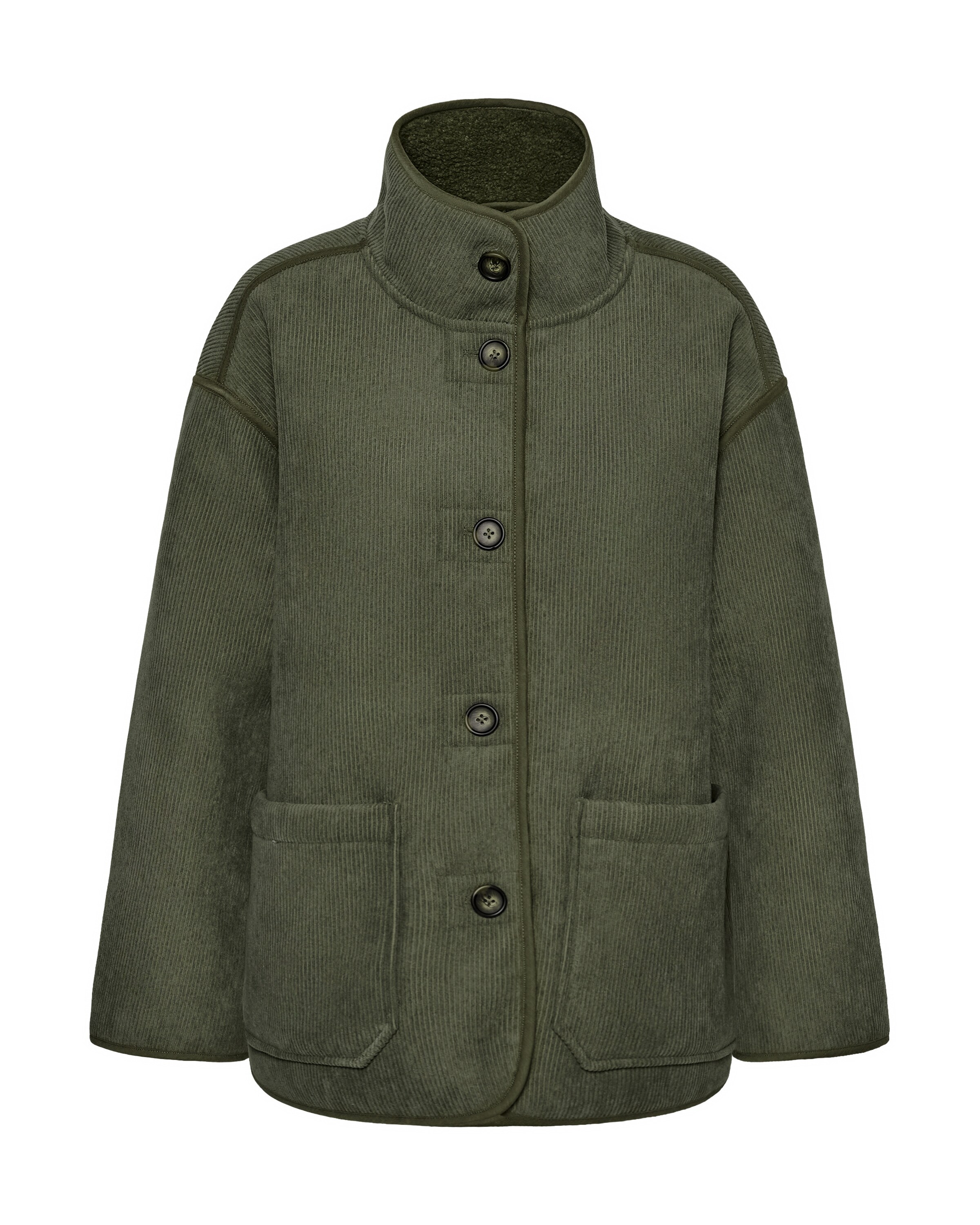 My Essential Wardrobe Winter Jacket 'Funa' in Green: front