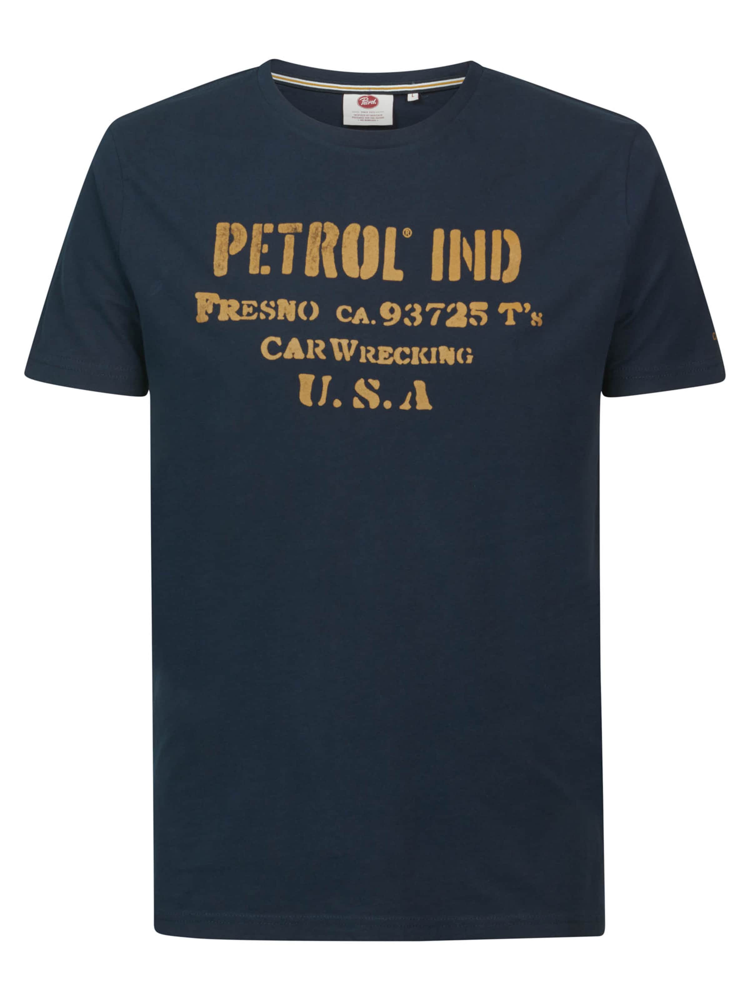 Petrol Industries - Camiseta en azul: frente