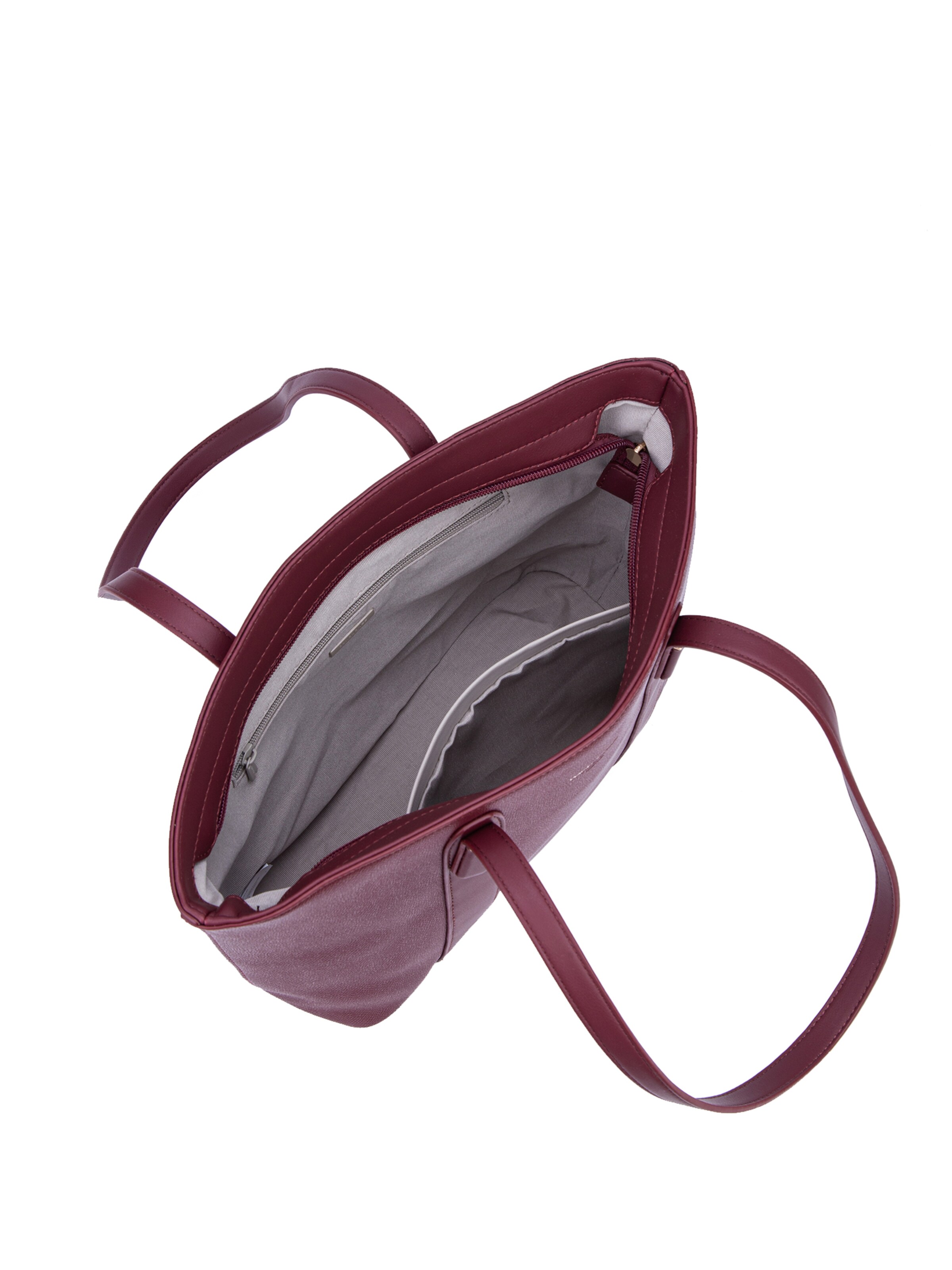 Borsa a spalla 'Borsa a Spalla Donna Vegan Leather 36x23 cm - Chiusura Zip' di David Jones in rosso