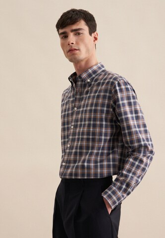 Coupe regular Chemise business SEIDENSTICKER en bleu