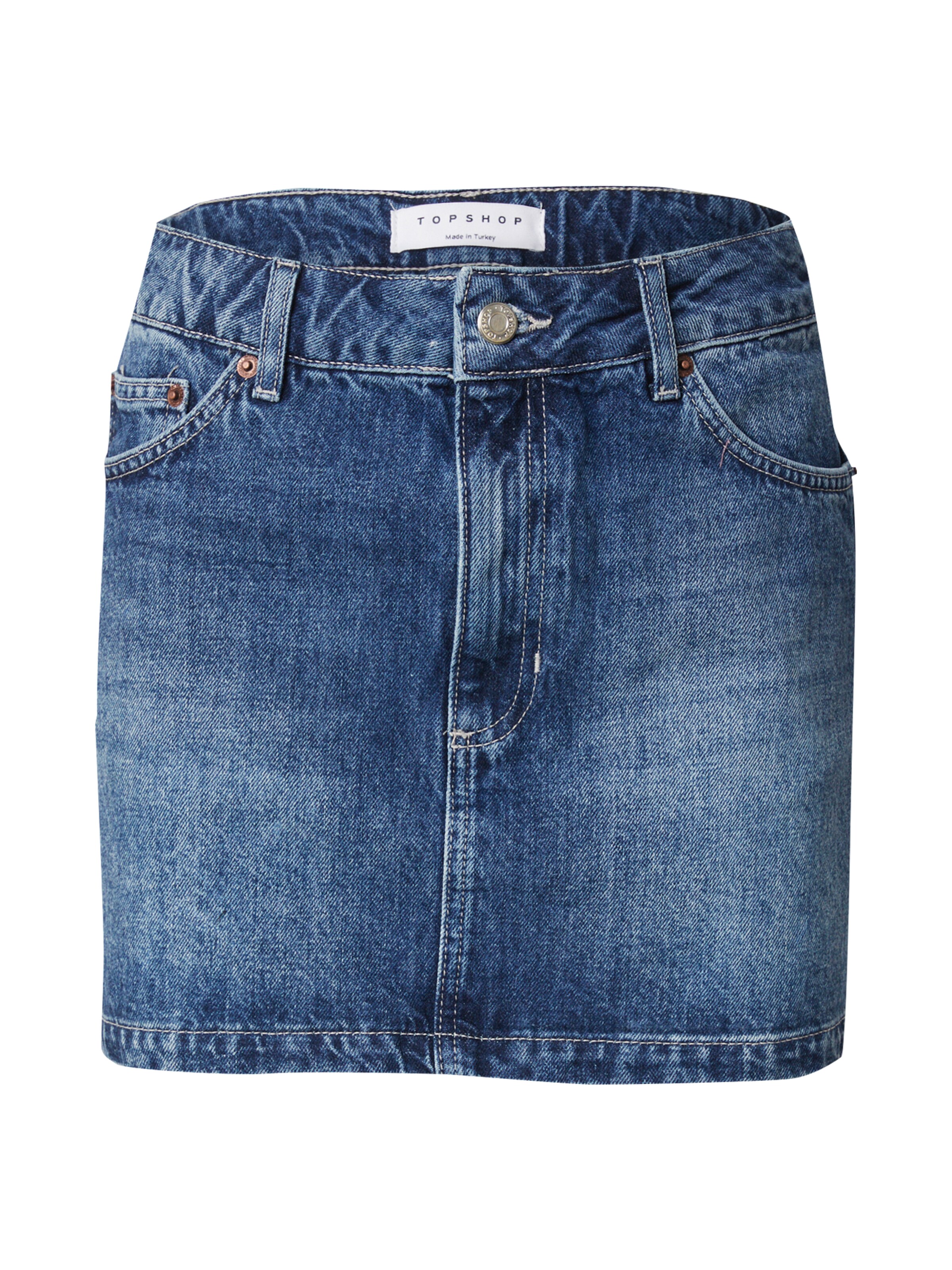 TOPSHOP Sukně – modrá: přední strana