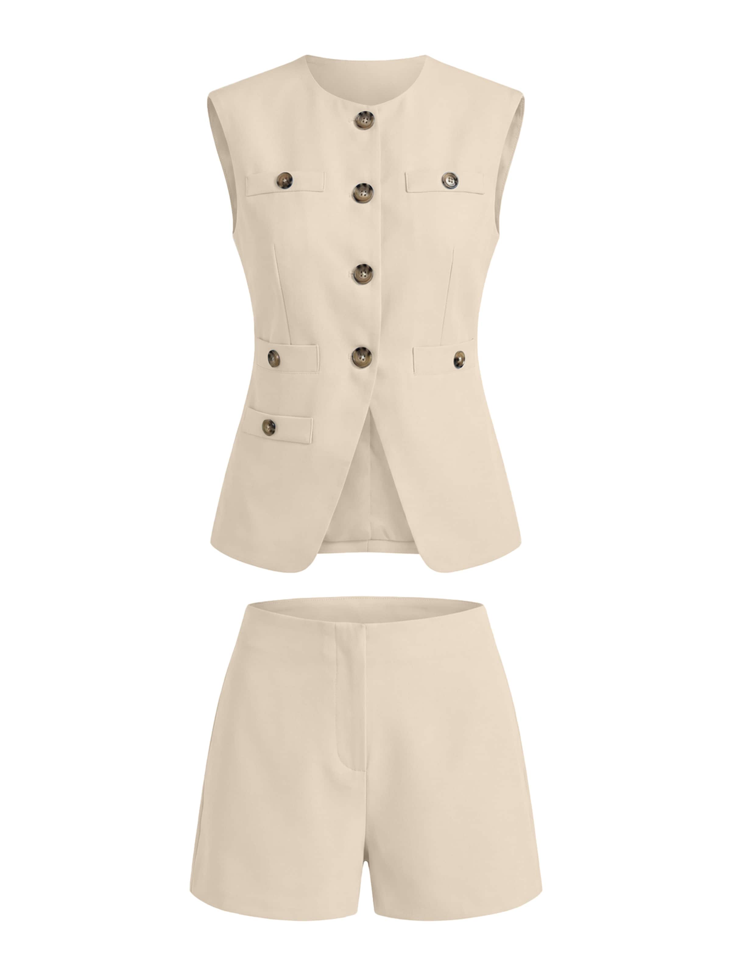 Imily Bela Костюм с панталон в бежово: отпред