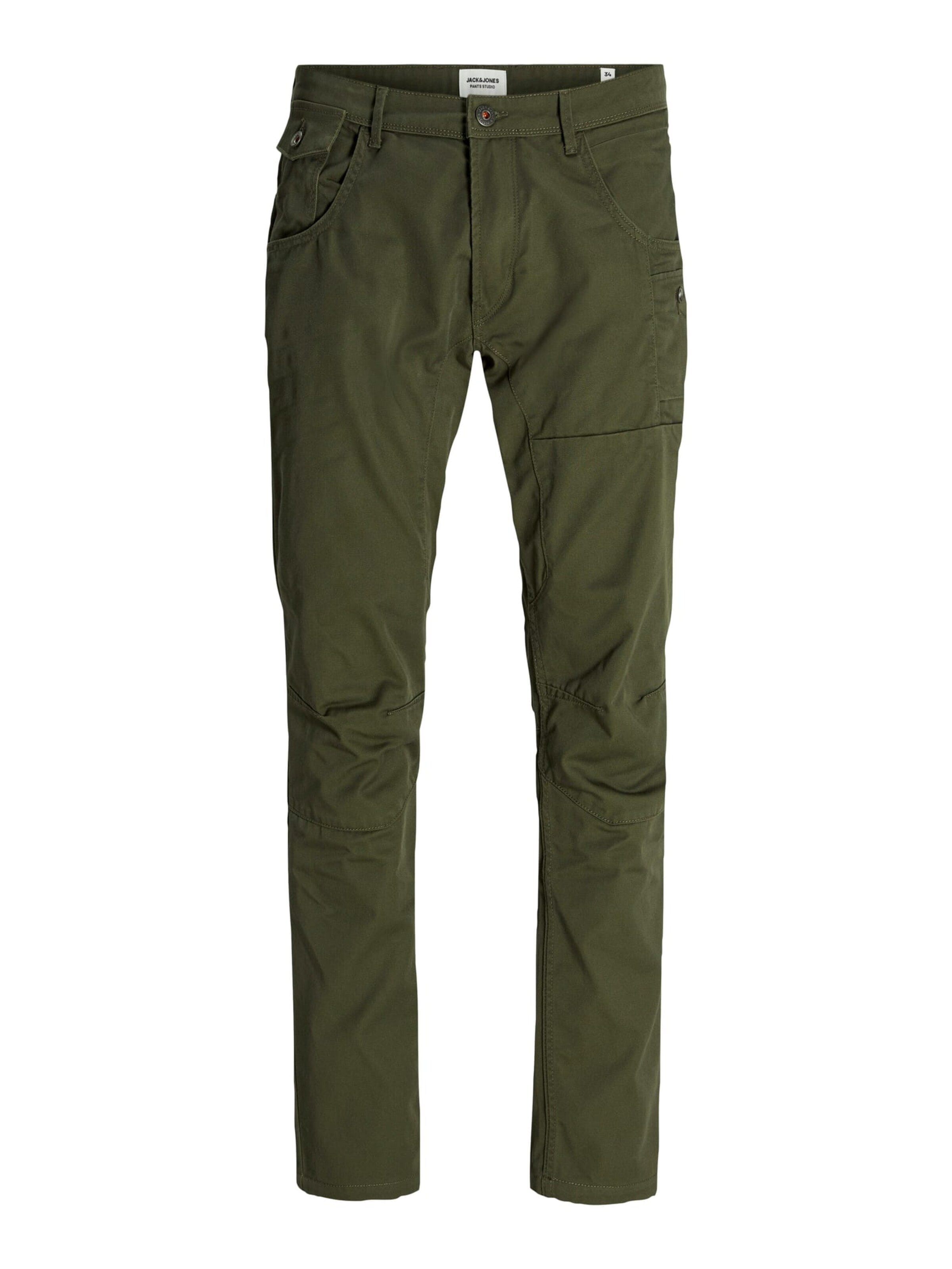 JACK & JONES Baggy Trousers 'Mike' in Green: front