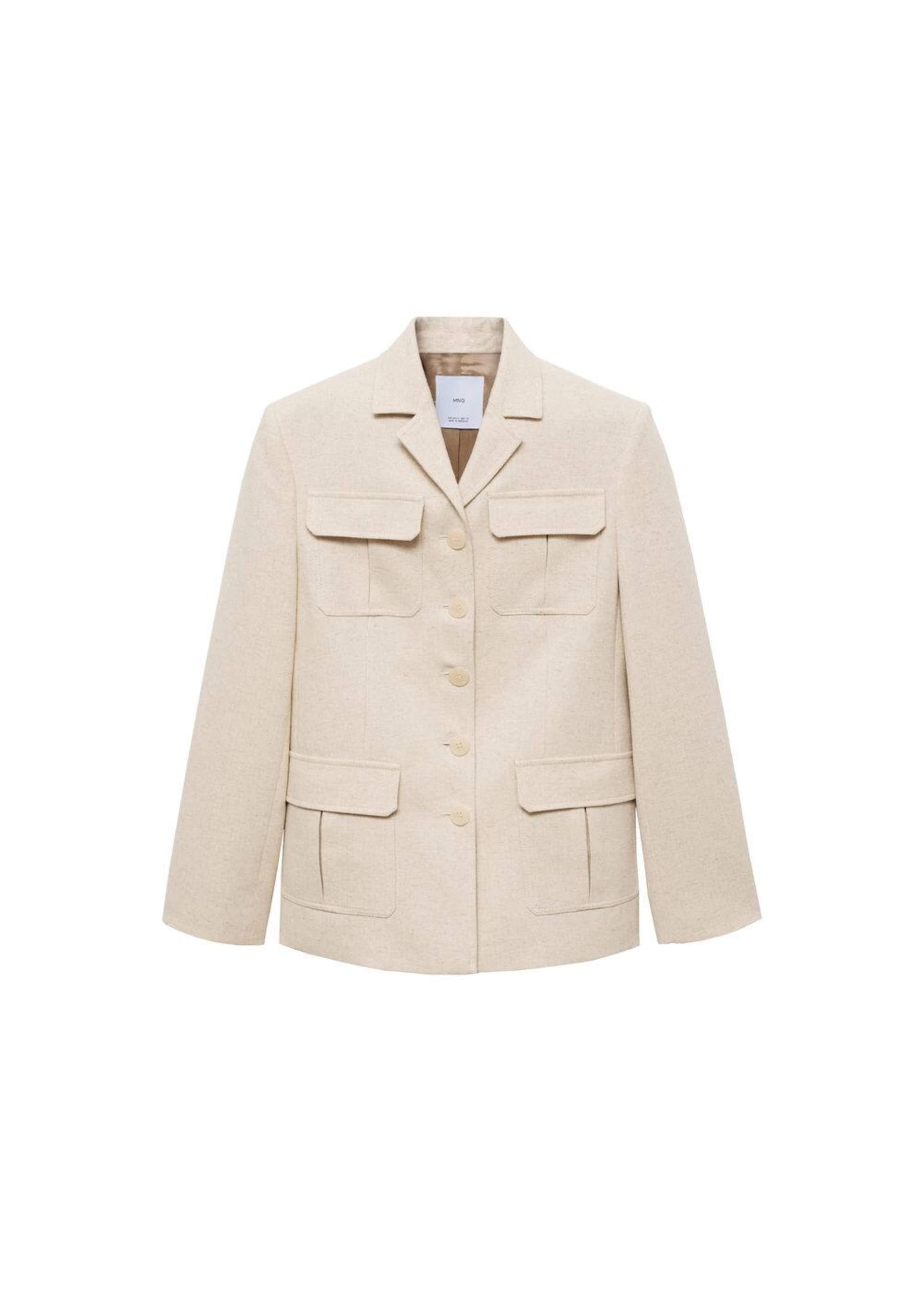 MANGO Blazers 'Patrizia' in Beige: voorkant