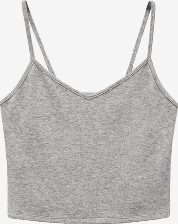 MANGO Top 'CANE' in Grey: front