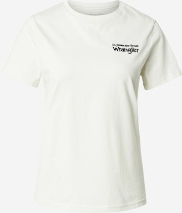 WRANGLER Μπλουζάκι σε λευκό: μπροστά