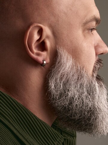REYTEL Ohrring 'THE HOOP' in Silber: Vorderseite