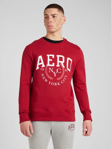 AÉROPOSTALE Свитшот 'NYC 1987' в Красный: спереди