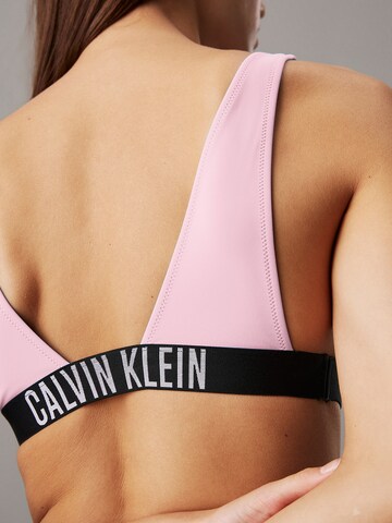 Calvin Klein Swimwear Треугольник Верх бикини в Ярко-розовый