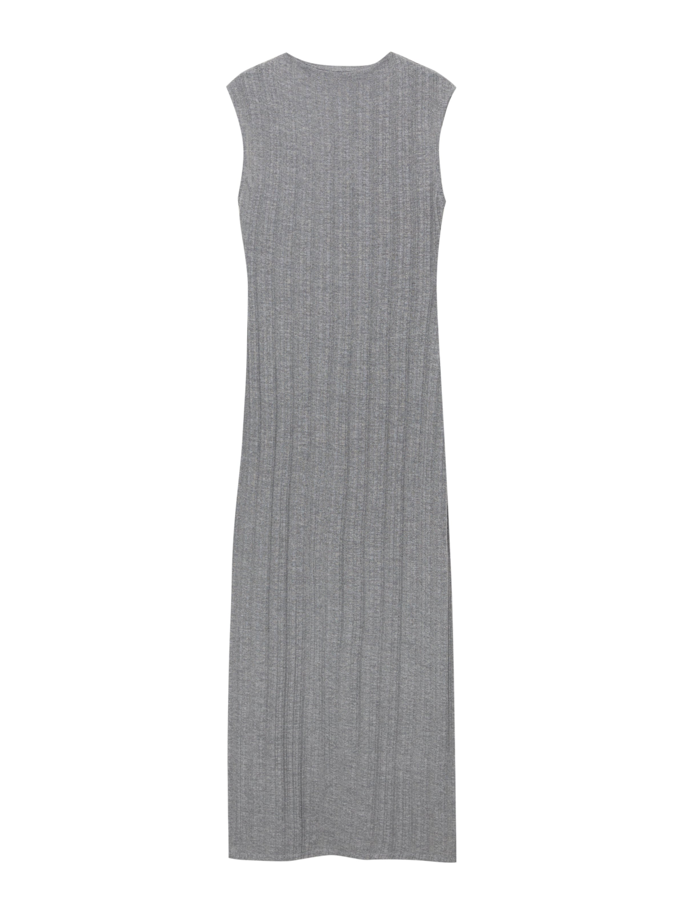 Pull&Bear Úpletové šaty – šedá: přední strana