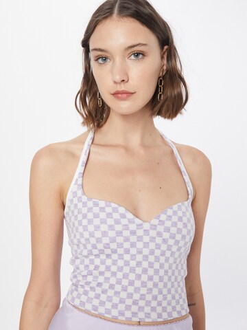 Haut Nasty Gal en violet : devant