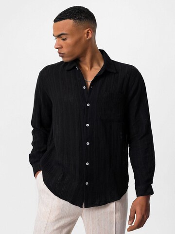 Fit confort Chemise Antioch en noir