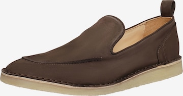 Henry Stevens Classic Flats 'William L' in Brown: front