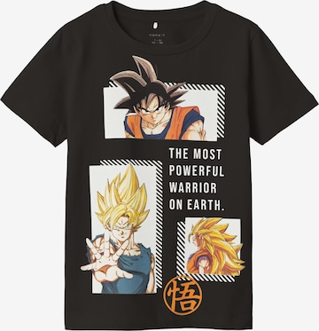 NAME IT T-shirt 'Dragon Ball' i svart: framsida