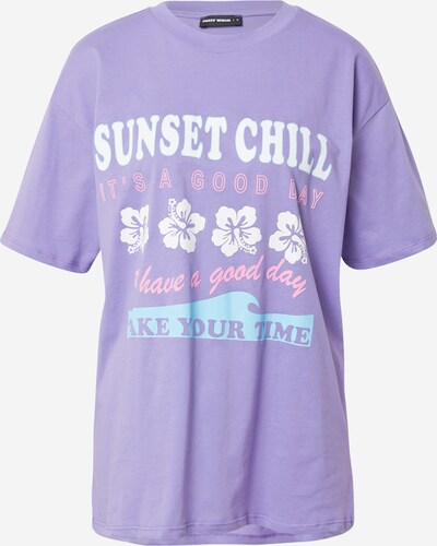 Tally Weijl Camiseta en turquesa / lila claro / rosa claro / blanco, Vista del producto