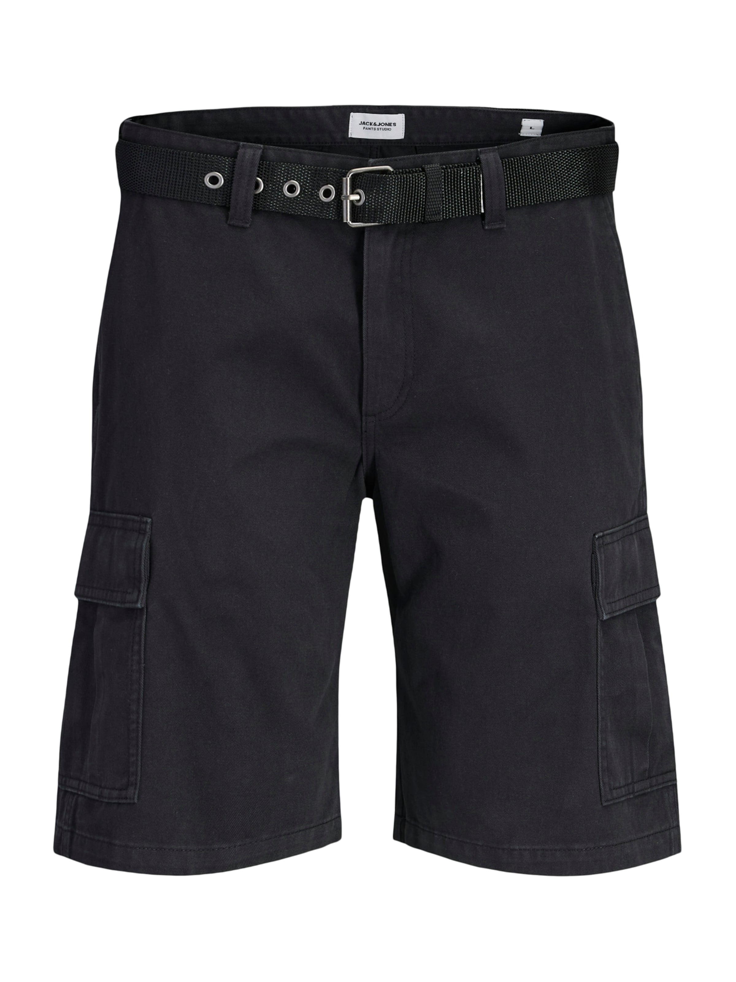 Jack & Jones Plus regular Cargobukser 'JPSTCOLE HUDSON' i sort: forside